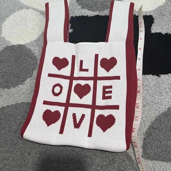 Mini tote style knit bag - Picture 3 of 7